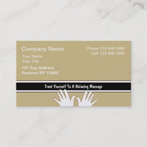 Massage Business Cards
