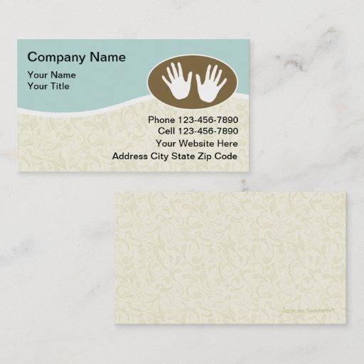 Customizable Massage Business Cards