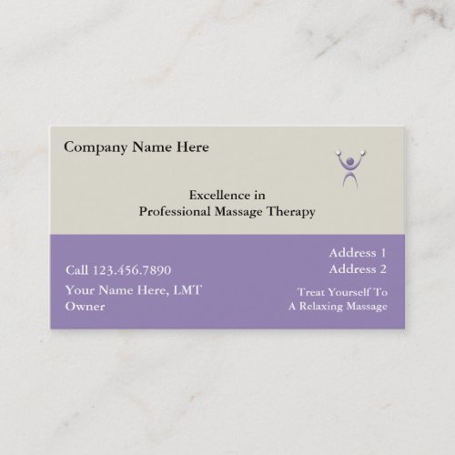 Massage Business Cards