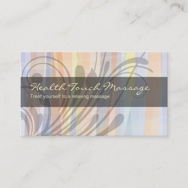 Massage Business Cards Design (Front)