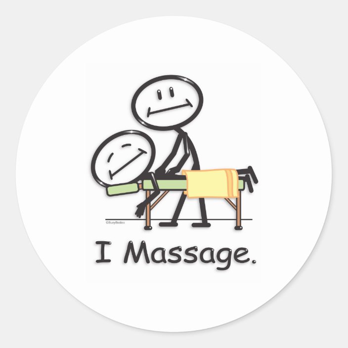 Massage Classic Round Sticker