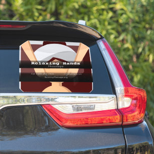 Massage company vehicle adverting business sticker