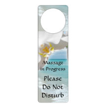 Massage in Progress Do Not Disturb Door Sign