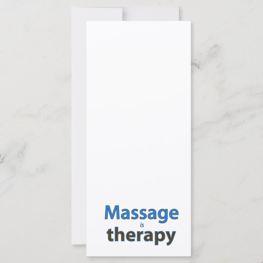 Massage is therapy (Front)