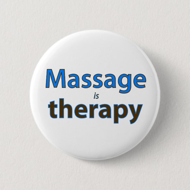 Massage is therapy button (Front)