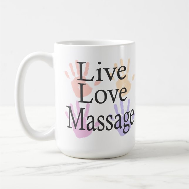 Massage Live Love Mug Gift (Left)