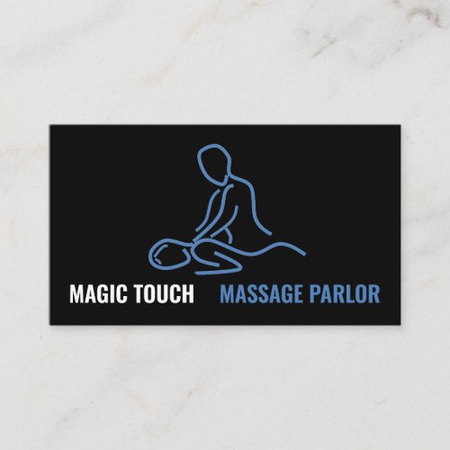 Massage Logo Massage Therapist Business Card