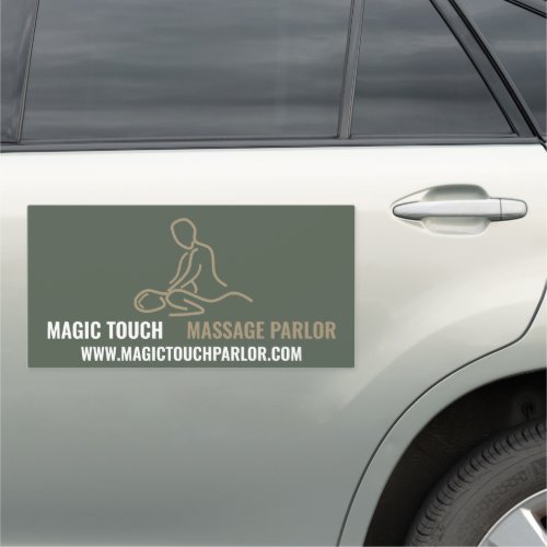 Massage Logo Massage Therapist Car Magnet