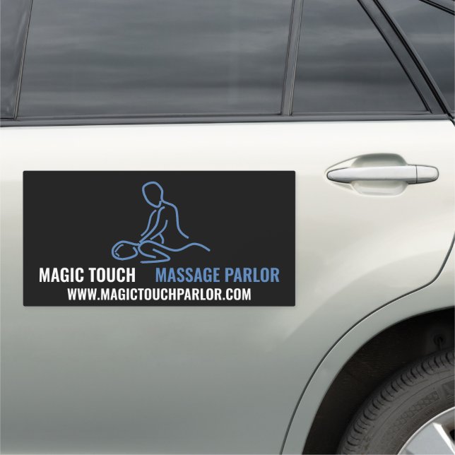 Massage Logo, Massage Therapist Car Magnet (In Situ)