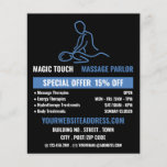 Massage Logo, Massage Therapy, Massage Parlor Flyer<br><div class="desc">Massage Logo,  Massage Therapy,  Massage Parlor Advertising Flyers By The Business Card Store.</div>