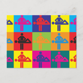 Massage Pop Art Postcard