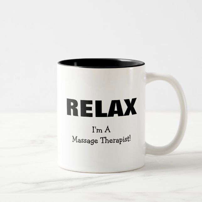 Massage Relax Two-Tone Coffee Mug (Right)