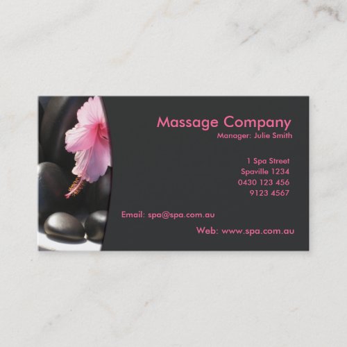 MassageRelaxation Business Card