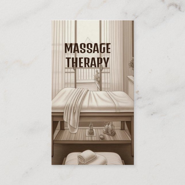 Massage Room Massage Therapist Business Card (Front)
