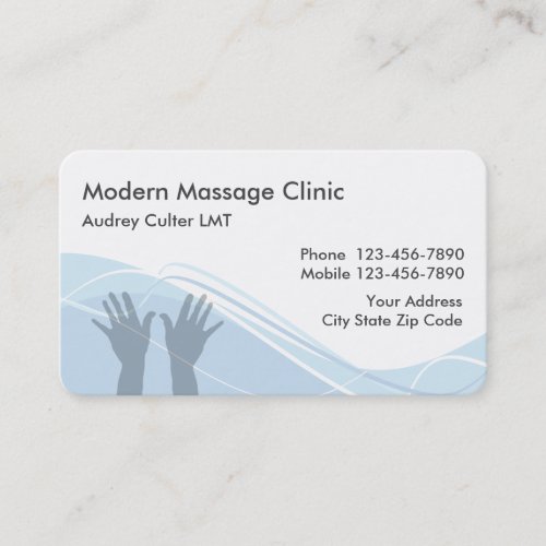 Massage Services Modern Businesscards Business Card