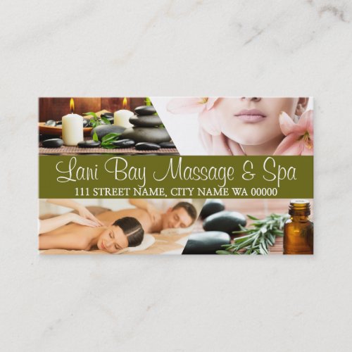 Massage  Spa Business Card