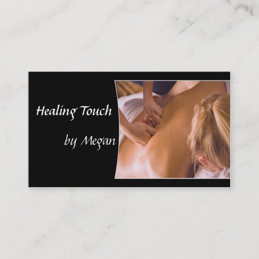 Customizable Massage Spa Business Cards
