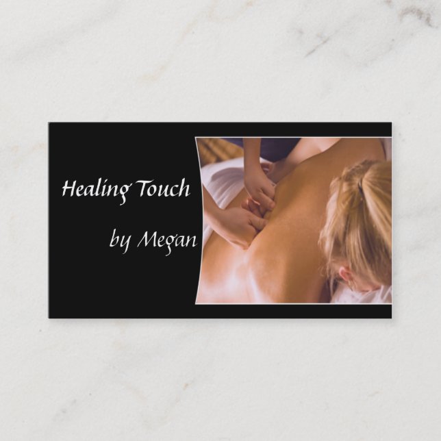 Massage Spa Business Cards (Front)