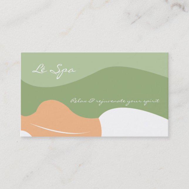 MASSAGE SPA RELAX BUSINESS CARDS (Front)