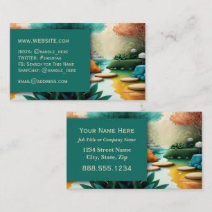 Massage Spa Salon Nails Professional Executive Business Card