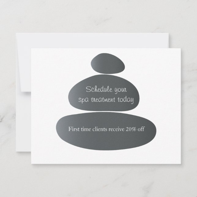 Massage Stones Invitation (Front)