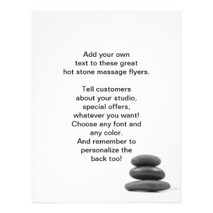 Massage Stones Photo Flyer