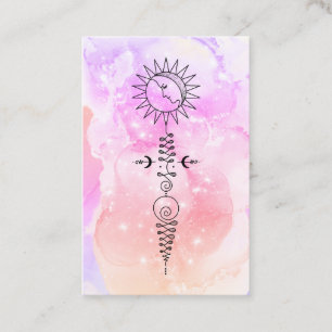 *~* Massage Sun Woman Moon Nirvana Yoga Reiki Business Card