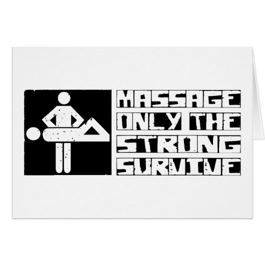 Massage Survive Cards (Front Horizontal)