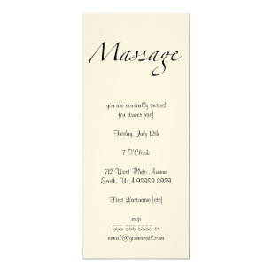 Massage Invitations | Zazzle
