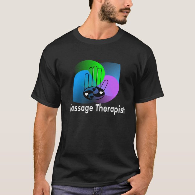 Massage Therapist Abstract Design T-Shirts (Front)