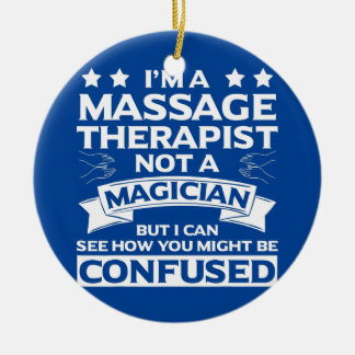 Massage Therapist Apparel Funny Great Therapists Ceramic Ornament