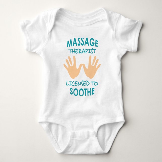 Massage Therapist Baby Bodysuit (Front)