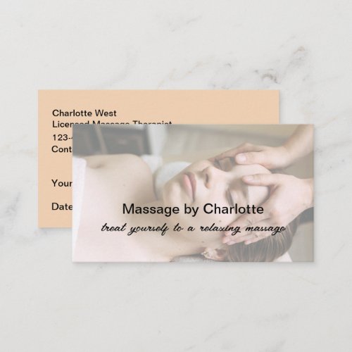 Massage Therapist Budget Appointment  Business Card