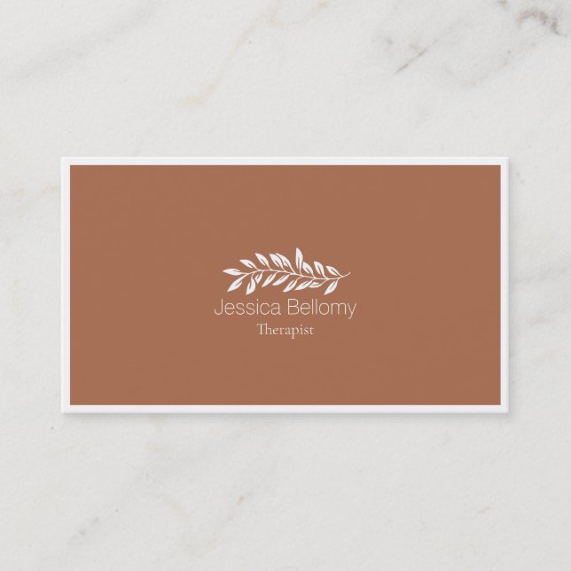 Massage Therapist Business Card (Front)
