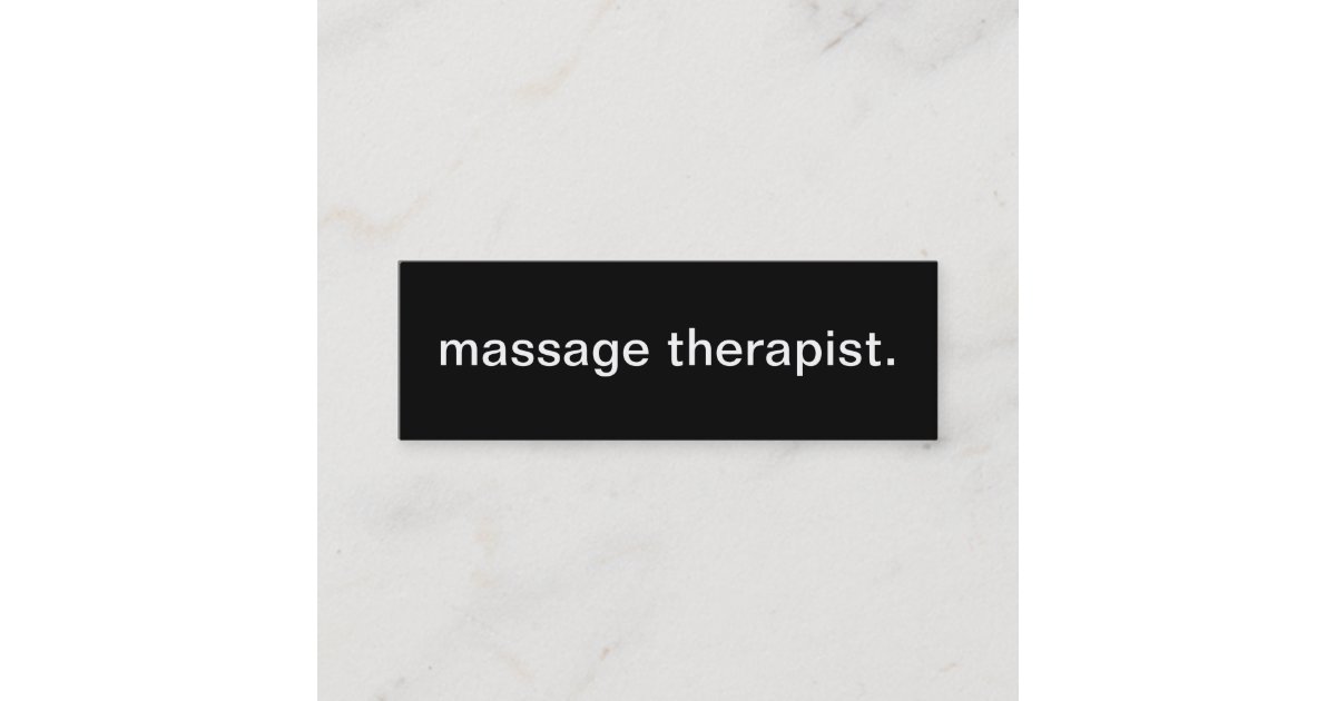 Massage Therapist Business Card 