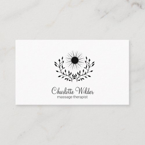 Massage Therapist Business Card