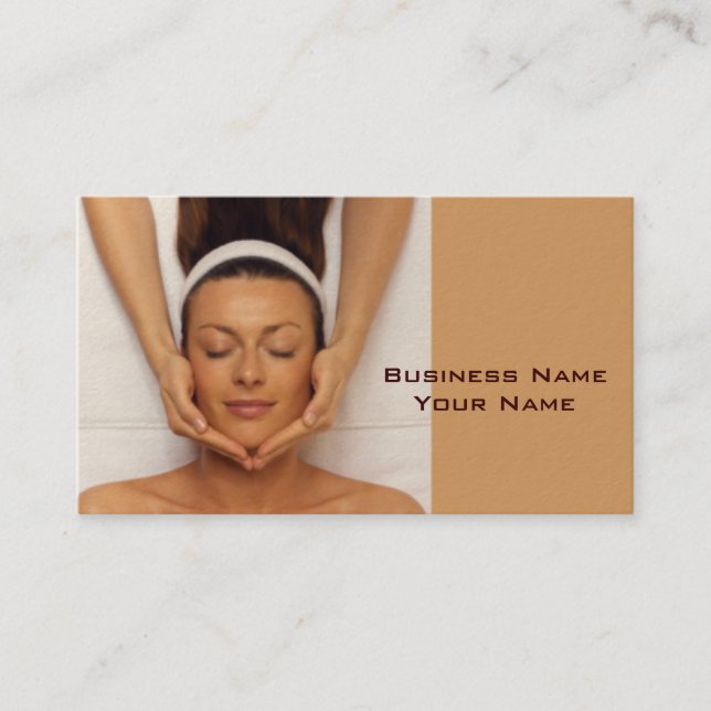 Massage Therapist Business Card (Front)
