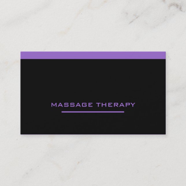 Massage Therapist Business Card (Front)