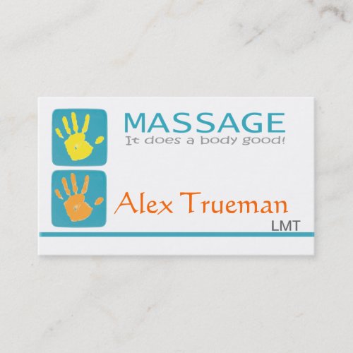 Massage Therapist Business Card