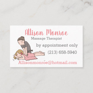 Massage Therapist Business Card