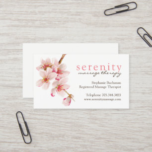 Massage Therapist Business Cards