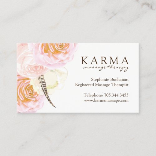 Massage Therapist Business Cards