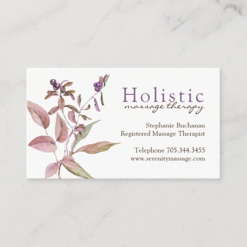 Massage Therapist Business Cards