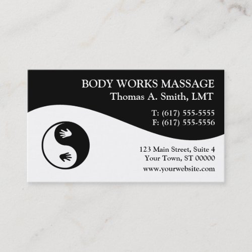 Massage Therapist Business Cards