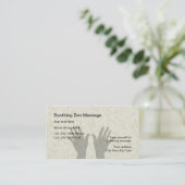 Massage Therapist Business Cards (Standing Front)
