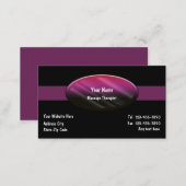 Massage Therapist Business Cards (Front/Back)