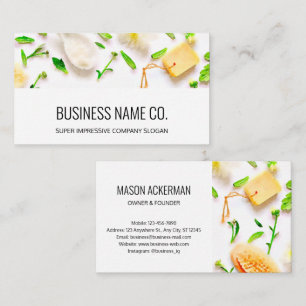 Massage Therapist Business Cards - Clean Design