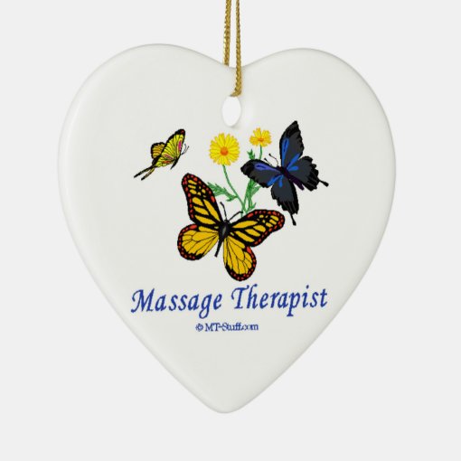 Massage Therapist Butterflies Ceramic Ornament Zazzle