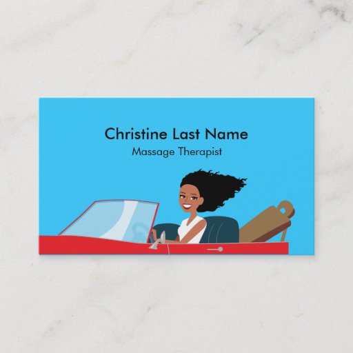 Customizable Massage Therapist Card 1 Business Card Templates