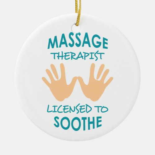 Massage Therapist Ceramic Ornament